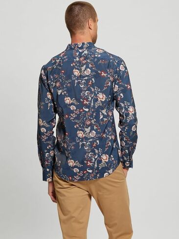 GUESS Men's Long Sleeve Sandwash Shirt in Saudi Arabia