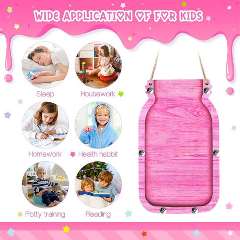 Treela Reward Mason Jar for Kids Candy Reward Chart for Toddlers Potty Training Mason Jar for Boys Girls Positive Behavior Chart Home School Management Tools(Donut,11.81 x 7.09 Inch) in Saudi Arabia