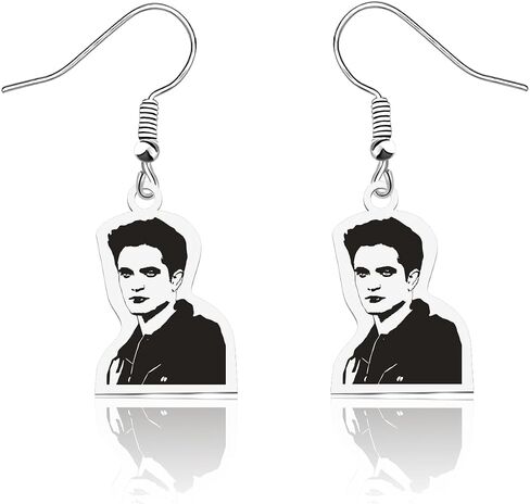 KEYCHIN Twilight Edward Earrings Edward Fans Gifts Team Edward Pendant Jewelry in Saudi Arabia