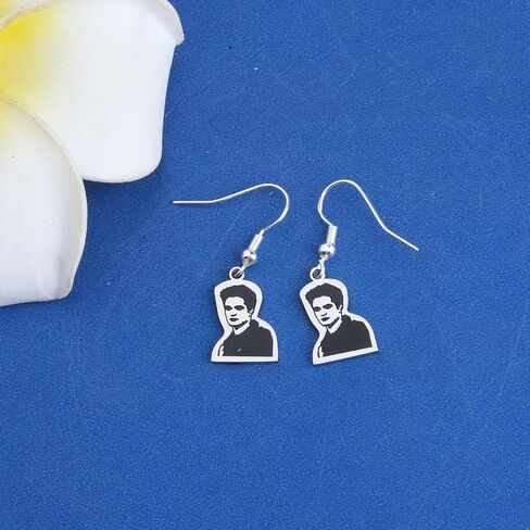 KEYCHIN Twilight Edward Earrings Edward Fans Gifts Team Edward Pendant Jewelry in Saudi Arabia