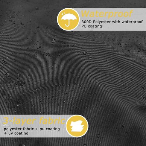 أغطية مركبات ATV للتخزين الخارجي مقاومة للماء، غطاء 4 عجلات عالي التحمل 300D يناسب جميع الأحوال الجوية - حجم عالمي in Kuwait