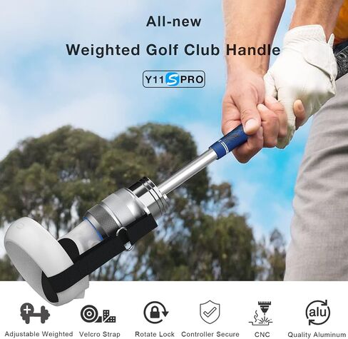 Adjustable Metal Weight for YEZRO Y11 Oculus Quest Golf Club Attachment, Adds About 245/195/145 Grams of Weight to Your VR Golf Accessories (Golf Club Attachment NOT Included) in Saudi Arabia