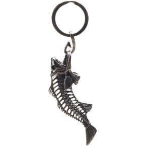 Ruth&Boaz Fishbone Style 316L Stainless Steel Strong Key Holder Key Ring Key Chain