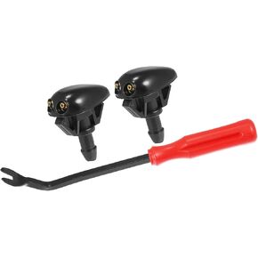 3pcs Front Windshield Wiper Washer Nozzle Spray Jet Kit 28931-3S500 for Nissan Frontier 1998-2004 for Xterra 2000-2004 Replace Parts