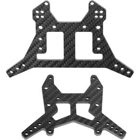 Carbon Fibre Shock Tower Upgrades Part for Arrma 1/8 Kraton 6S BLX/Outcast 6S BLX/Notorious 6S BLX,Front & Rear RC Shock Mounts Hop-Up(ARA320577)(ARA320580)