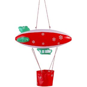 E-TING Santa Clothing Accessories Inflatable Fire Balloon Ship Flying Boat for elf Doll Christmas Decoration（Doll is not Included