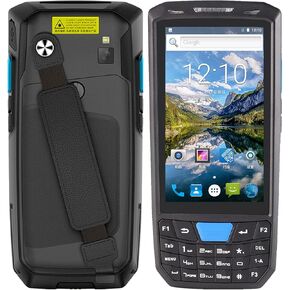 Android 9.0 PDA Handheld POS Terminal Honey-Well 1D/2D/QR Barcode Scanner Data Collector Inventory Machine 4G WiFi BT Mobile Computer with 4.5 Inch Touchscreen 8MP Camera GPS for Warehouse Inventory
