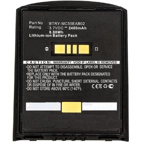 Replacement Battery for Zebra/Motorola/Symbol MC55 MC55A MC56 MC65 MC67 MC5590 MC55A0 MC5574 82-111094-01 2400mAh/3.7V