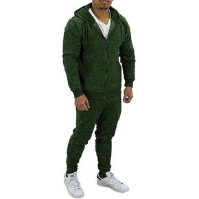 HHGKED Mens 2 Piece set Outfits Comfy Sweatsuits Athletic Jogging Tracksuit Hooded Sweatshirt and Joggers Sweatpants