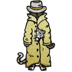 Trench Coat Cats Patch - Hook and Loop Tactical Morale Patch