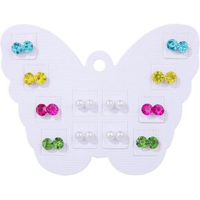 12/36 Pairs Hypoallergenic Round Imitation Pearl Earrings Classic Colorful Faux Round Ball Ear Studs Mixed Sizes Stud Earrings Set mfor Women Jewelry Birthday Gifts