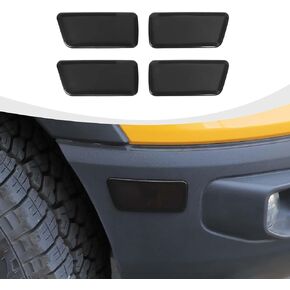 Smoked Front & Rear Wheel Eyebrow Light Lamp Covers Trim Compatible with 2021-2024 Ford Bronco Sport Exterior Accessories, Smoked Black in Kuwait