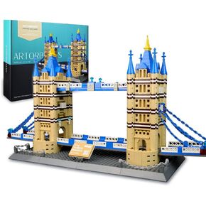 ArtorBricks Architectural Tower Bridge Building Large Collection Building Set Model Kit and Gift for Adults(1052 Pieces)