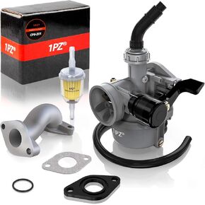 1PZ CR9-H01 PZ19 19mm Carburetor Intake Manifold Kit Replacement for CRF XR 50 2008 Up TaoTao Coolster Kazuma 110 Baja 50cc 70cc 90cc 110cc 125cc Dirt Bike ATV Quad Pit Dirt Bike