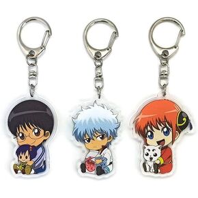 EBTY DREAMS Inc. - Set of 3 Gintama Acrylic Keychain Sakata Gintoki, Kagura, Shimura Shinpachi v1