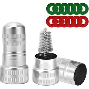2PCS Car Battery Terminal Cleaning Brushes, 12PCS Anti-Corrosion Fiber Auto Battery Terminal Washers, Vehicle Marine Battery Cleaning Accessories, Universal for RV, SUV, Truck