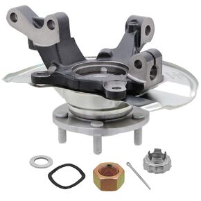 [1-Pack] 698-410 - FRONT Right (Passenger) Side Steering Knuckle Wheel Hub Bearing Assembly Kit Compatible With 2008-2012 Dodge Caliber (Rear Disc ONLY), 2007-2017 Jeep Compass, 2007-2017 Jeep Patriot