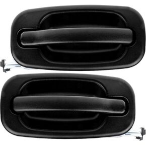 ECCPP Door Handles Exterior Outside Outer Rear Driver Passenger Side for 2000-2007 for GMC for Chevy(Pack of 2)