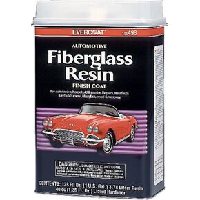 Evercoat Fiberglass Auto Resin - Waterproof & Impact-Resistant Formula - 128 Fl Oz