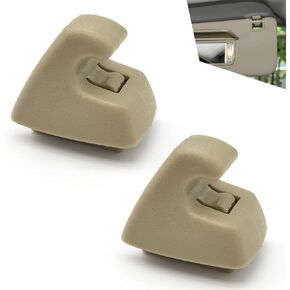 2 Pack Car Sun Visor Support Clips, Inner Visor Retention Clip Hooks, Replacement Part Number OEM #95994975 15882854, Compatible with Buick Chevrolet, Cruze (Beige)