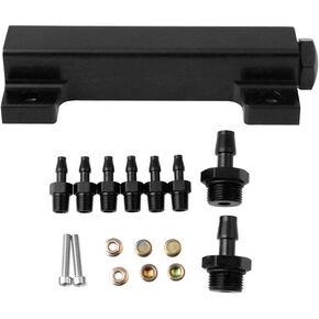 Aluminum 6 Port Vacuum Block Intake Manifold Kit