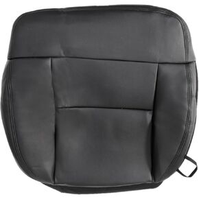 Driver Side Bottom Replacement Leather Seat Cover Ebony Black Compatible with Ford F150 Lariat XL 2004 2005 2006 2007 2008