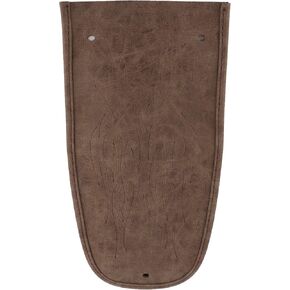 Rear Cover, Motorcycle Flame Pattern Artificial Leather Bib Cover Decorative Pad Fit for XL 883 12 48(Black)