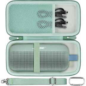co2CREA Hard Travel Case Replacement for Bose SoundLink Flex Bluetooth Portable Speaker (Black Case)