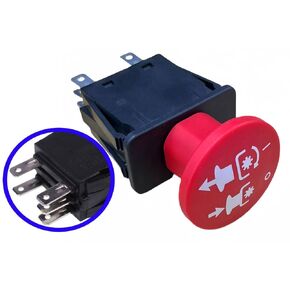 PTO Switch 5 Terminals 10 AMP 01545600 00522100 430-401 Compatible with Arens Graely ProMster ztx 260z 34z Zoom 2148XL ZTR 2050 34 Zero 1844 2148 Ikon-XD Deta Series 6201 Red ﻿