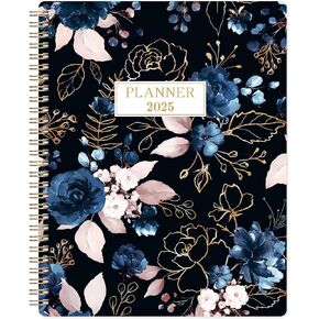2025 Planner - 2025 Weekly & Monthly Planner, 8" x 10", JAN. 2025 - DEC. 2025, Calendar/Planner 2025 with Sturdy Spiral Binding, Large Writing Blocks, Printed Tabs