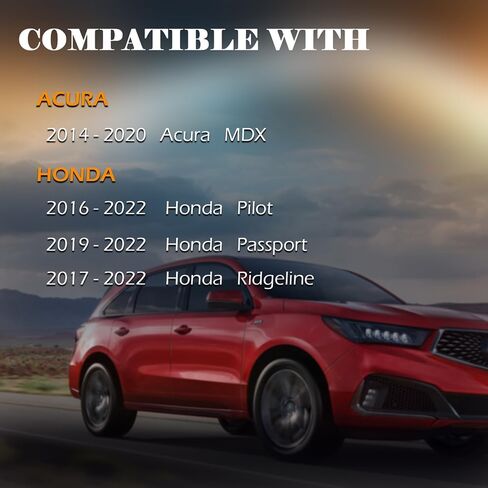 ذراع التحكم الأمامي السفلي ومجموعة وصلات كروية متوافقة مع 2016-2022 Honda Pilot، 2017-2022 Ridgeline، 2019-2022 Passport، 2014-2020 Acura MDX in Kuwait