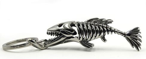 Ruth&Boaz Fishbone Style 316L Stainless Steel Strong Key Holder Key Ring Key Chain in Kuwait