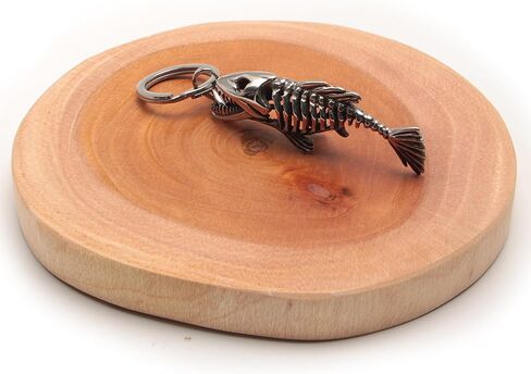 Ruth&Boaz Fishbone Style 316L Stainless Steel Strong Key Holder Key Ring Key Chain in Kuwait