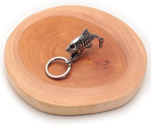 Ruth&Boaz Fishbone Style 316L Stainless Steel Strong Key Holder Key Ring Key Chain in Kuwait