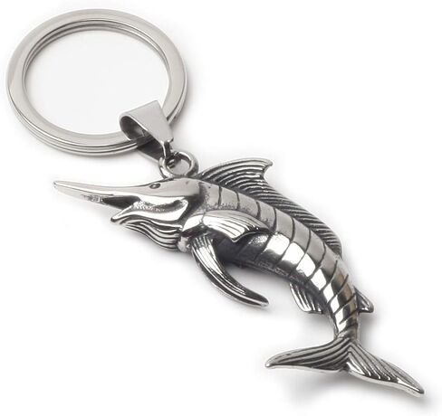 Ruth&Boaz Fishbone Style 316L Stainless Steel Strong Key Holder Key Ring Key Chain in Kuwait