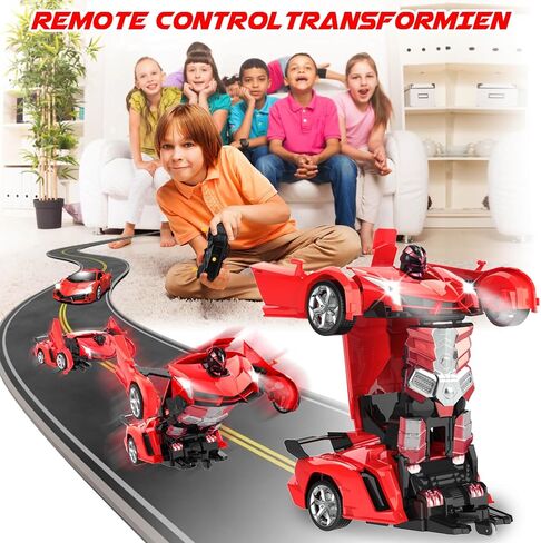 Remote Control Car Toys - Transforming RC Cars for Kids, Transform Toys Car Robot, Gift Kids Toys for 3 4 5 6 7 8 10 12 Years Old Boy in Kuwait