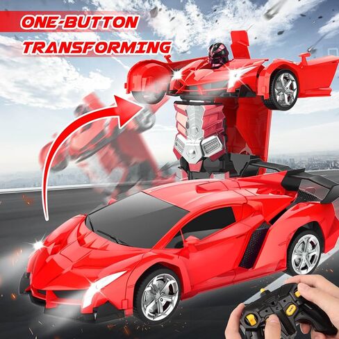 Remote Control Car Toys - Transforming RC Cars for Kids, Transform Toys Car Robot, Gift Kids Toys for 3 4 5 6 7 8 10 12 Years Old Boy in Kuwait