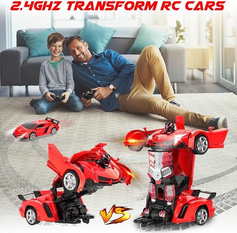 Remote Control Car Toys - Transforming RC Cars for Kids, Transform Toys Car Robot, Gift Kids Toys for 3 4 5 6 7 8 10 12 Years Old Boy in Kuwait
