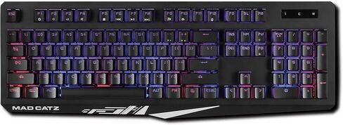 Mad Catz S.T.R.I.K.E. 13 Compact Premium Mechanical Wired Gaming Keyboard with Aluminum Frame Cherry MX RED switches and RGB Lighting in Kuwait