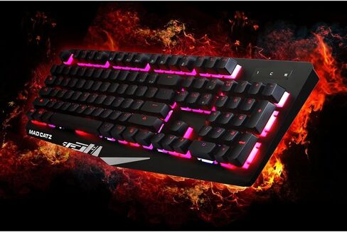 Mad Catz S.T.R.I.K.E. 13 Compact Premium Mechanical Wired Gaming Keyboard with Aluminum Frame Cherry MX RED switches and RGB Lighting in Kuwait