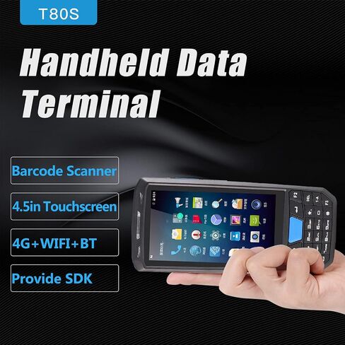 Android 9.0 PDA يده POS Terminal Honey-Well 1D/2D/QR ماسح الباركود جهاز جمع البيانات جهاز جرد 4G WiFi BT كمبيوتر محمول مع شاشة لمس 4.5 بوصة وكاميرا 8 ميجابكسل GPS لمخزون المستودعات in Saudi Arabia