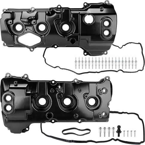 غطاء صمام ألومنيوم WATERWICH يسار يمين مع حشوات متوافقة مع 2013-2016 Ford F-150، 2013-2016 Expedition، 2013-2016 Transit، 2013-2016 Navigator 3.5L بديل لـ BL3Z-6582-H، DL3Z-6582-C in Saudi Arabia