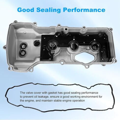 غطاء صمام ألومنيوم WATERWICH يسار يمين مع حشوات متوافقة مع 2013-2016 Ford F-150، 2013-2016 Expedition، 2013-2016 Transit، 2013-2016 Navigator 3.5L بديل لـ BL3Z-6582-H، DL3Z-6582-C in Saudi Arabia