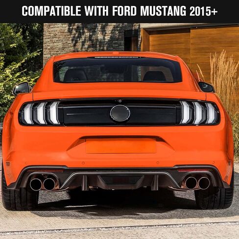 Jimen متوافق مع Ford Mustang 2015-2023، غطاء مصباح الضباب الخلفي in Saudi Arabia
