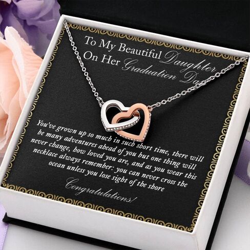 To My Daughter Necklace, Daughter Gifts From Dad, Father Daughter Love Knot Necklace, Daughter Necklace From Mom, Birthday Gifts For Daughter From Dad, Christmas Gifts For Daughter in Kuwait