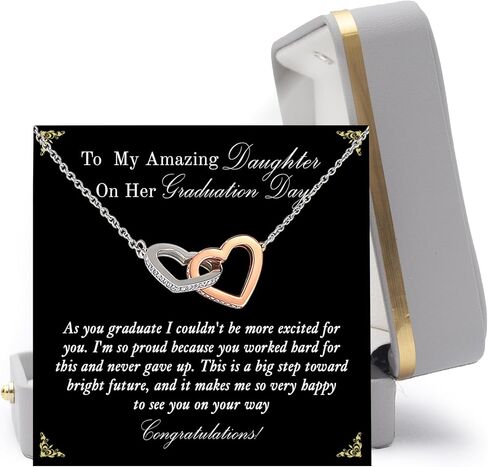 To My Daughter Necklace, Daughter Gifts From Dad, Father Daughter Love Knot Necklace, Daughter Necklace From Mom, Birthday Gifts For Daughter From Dad, Christmas Gifts For Daughter in Kuwait