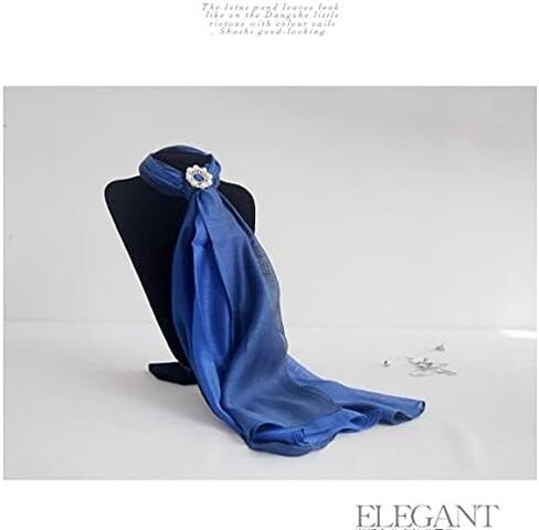 Cotton Silk Scarf Elegant Soft Wraps Color Shade Scarves for Women all year round in Saudi Arabia