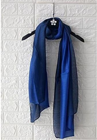 Cotton Silk Scarf Elegant Soft Wraps Color Shade Scarves for Women all year round in Saudi Arabia