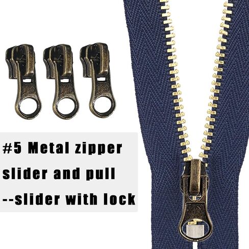 طقم إصلاح سحاب 48 قطعة - طقم منزلق بديل بسحاب عالمي #5، استبدال سحب سحاب، طقم إصلاح سحاب للسترات لحقيبة الظهر وديكورات المنزل in Kuwait