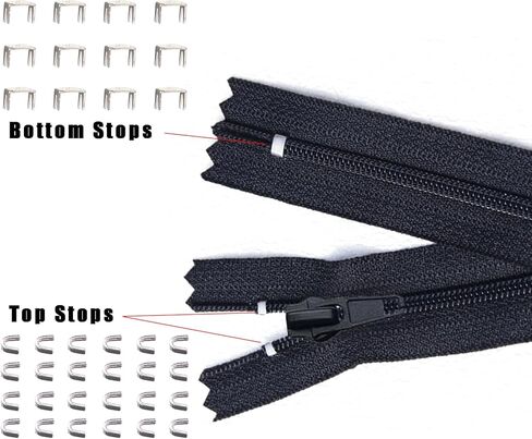 طقم إصلاح سحاب 48 قطعة - طقم منزلق بديل بسحاب عالمي #5، استبدال سحب سحاب، طقم إصلاح سحاب للسترات لحقيبة الظهر وديكورات المنزل in Kuwait